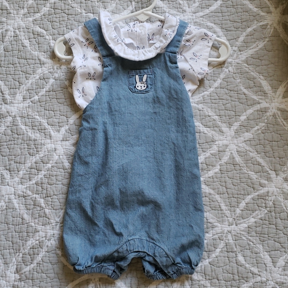 Gymboree baby girl romper with top